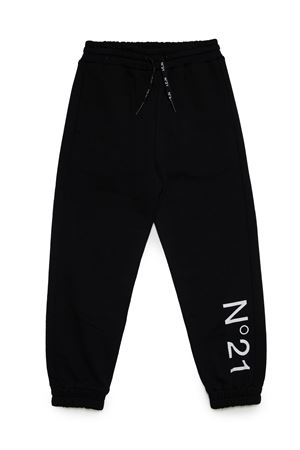 pantalone in cotone nero N°21 KIDS | N21615N01540N900